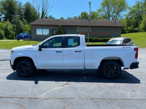 Summit White Chevrolet Silverado 1500 WT Double Cab 4WD.  Click to enlarge.