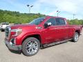 Front 3/4 View of 2020 GMC Sierra 1500 SLT Crew Cab 4WD #1