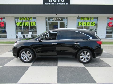 Crystal Black Pearl Acura MDX SH-AWD Advance.  Click to enlarge.