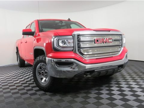 Cardinal Red GMC Sierra 1500 SLE Crew Cab 4WD.  Click to enlarge.