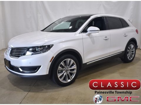 White Platinum Lincoln MKX Reserve AWD.  Click to enlarge.