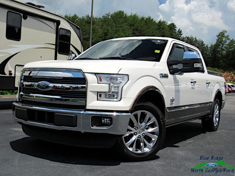 White Platinum Tricoat Ford F150 King Ranch SuperCrew.  Click to enlarge.