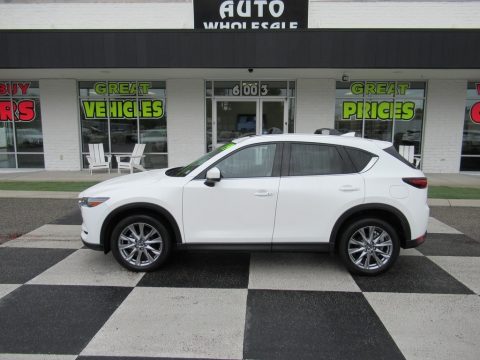 Snowflake White Pearl Mica Mazda CX-5 Grand Touring.  Click to enlarge.