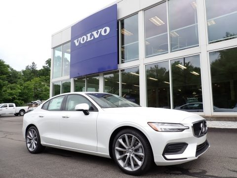 Crystal White Pearl Metallic Volvo S60 T6 AWD Momentum.  Click to enlarge.