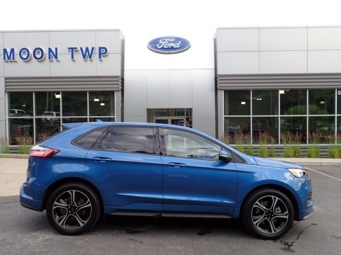 Ford Performance Blue Ford Edge ST AWD.  Click to enlarge.