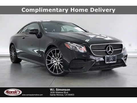 Black Mercedes-Benz E 450 Coupe.  Click to enlarge.