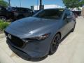 Front 3/4 View of 2020 Mazda MAZDA3 Premium Hatchback AWD #3