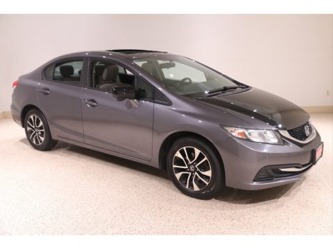 Modern Steel Metallic Honda Civic EX Sedan.  Click to enlarge.