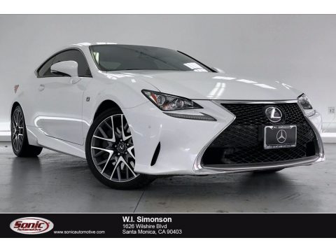 Ultra White Lexus RC 200t F Sport Coupe.  Click to enlarge.