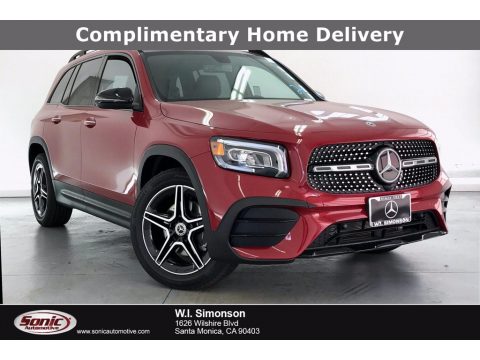 Patagonia Red Metallic Mercedes-Benz GLB 250.  Click to enlarge.