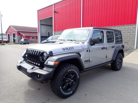 Billet Silver Metallic Jeep Wrangler Unlimited Willys 4x4.  Click to enlarge.