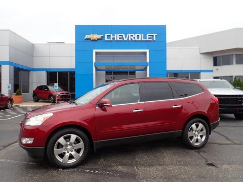 Red Jewel Metallic Chevrolet Traverse LT AWD.  Click to enlarge.