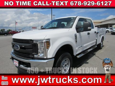 Oxford White Ford F250 Super Duty XL Crew Cab 4x4 Chassis.  Click to enlarge.