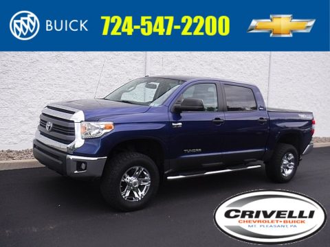 Blue Ribbon Metallic Toyota Tundra SR5 TRD Crewmax 4x4.  Click to enlarge.