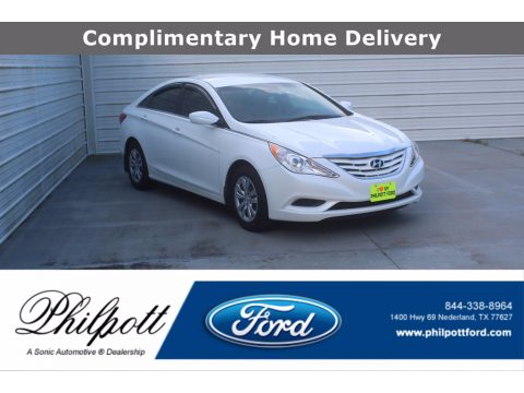 Shimmering White Hyundai Sonata GLS.  Click to enlarge.