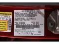 Lincoln Color Code RR Ruby Red #33