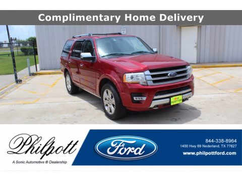 Ruby Red Metallic Ford Expedition Platinum 4x4.  Click to enlarge.