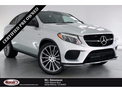 Iridium Silver Metallic Mercedes-Benz GLE 43 AMG 4Matic Coupe.  Click to enlarge.