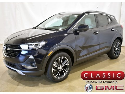 Dark Moon Blue Metallic Buick Encore GX Essence.  Click to enlarge.