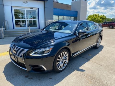 Obsidian Black Lexus LS 460 L AWD.  Click to enlarge.