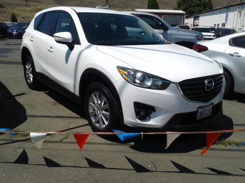 Crystal White Pearl Mica Mazda CX-5 Touring.  Click to enlarge.