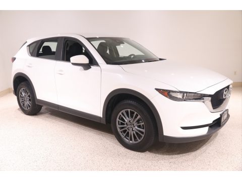 Snowflake White Pearl Mica Mazda CX-5 Sport AWD.  Click to enlarge.