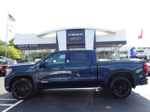 Pacific Blue Metallic GMC Sierra 1500 Elevation Crew Cab 4WD.  Click to enlarge.