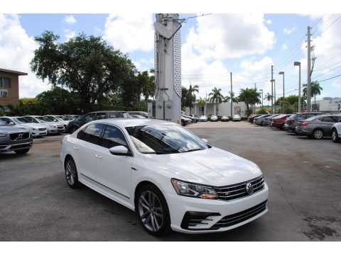 Pure White Volkswagen Passat R-Line Sedan.  Click to enlarge.