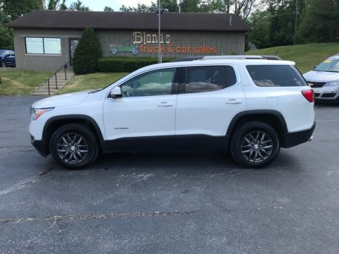 White Frost Tricoat GMC Acadia SLT AWD.  Click to enlarge.