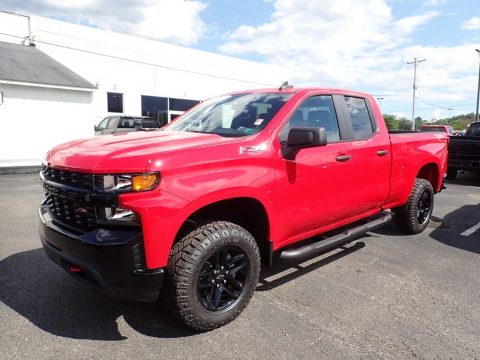 Red Hot Chevrolet Silverado 1500 Custom Trail Boss Double Cab 4x4.  Click to enlarge.