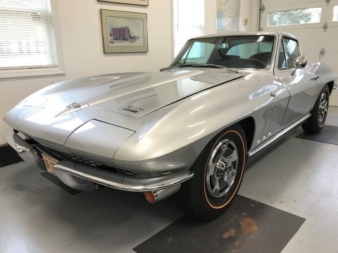 Silver Pearl Chevrolet Corvette Sting Ray Coupe.  Click to enlarge.