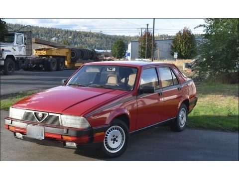 Bordeaux Red Metallic Alfa Romeo Milano Gold.  Click to enlarge.