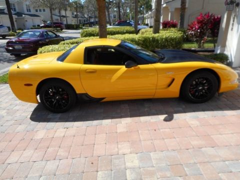 Milliennium Yellow Chevrolet Corvette Z06.  Click to enlarge.