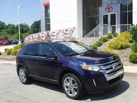 Kona Blue Metallic Ford Edge Limited AWD.  Click to enlarge.