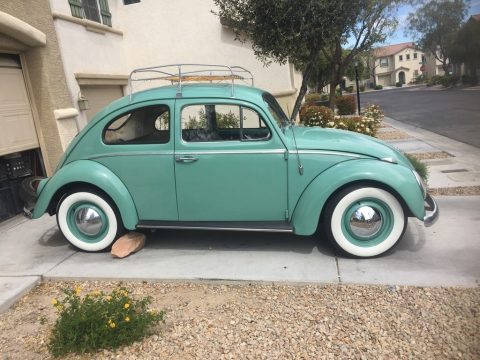 Teal Volkswagen Beetle Coupe.  Click to enlarge.