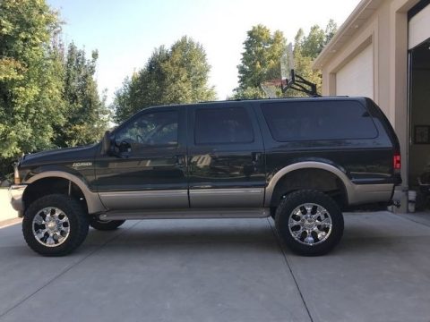 Aspen Green Metallic Ford Excursion Limited 4x4.  Click to enlarge.