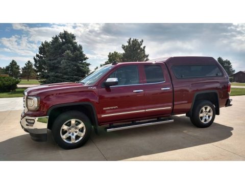 Crimson Red Tintcoat GMC Sierra 1500 SLT Double Cab 4WD.  Click to enlarge.