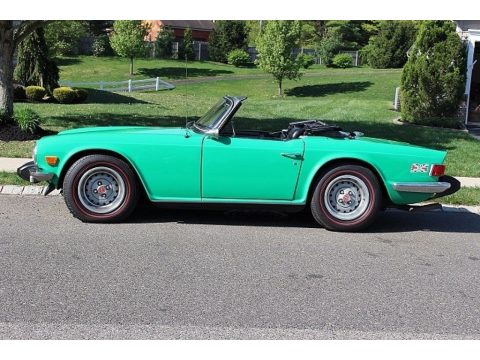 Light Green Triumph TR6 .  Click to enlarge.