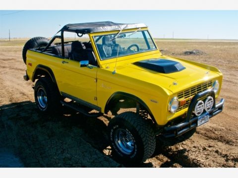 Canary Yellow Ford Bronco 4x4.  Click to enlarge.