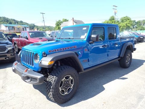 Hydro Blue Pearl Jeep Gladiator Mojave 4x4.  Click to enlarge.