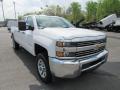 Front 3/4 View of 2018 Chevrolet Silverado 3500HD Work Truck Double Cab 4x4 #6
