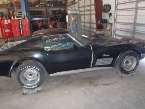 Black Chevrolet Corvette Stingray Coupe.  Click to enlarge.