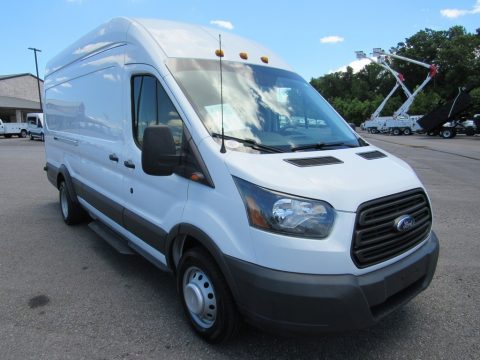 Oxford White Ford Transit Van 350 HR Extended.  Click to enlarge.