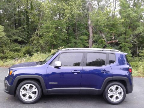 Jetset Blue Jeep Renegade Limited.  Click to enlarge.