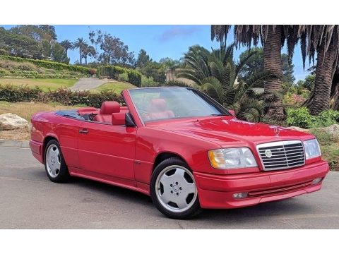 Imperial Red Mercedes-Benz E 320 Convertible.  Click to enlarge.