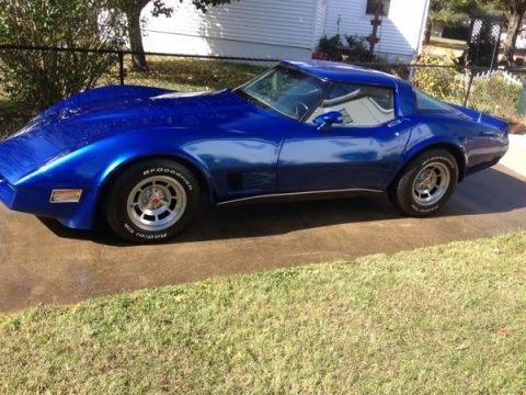 Dark Blue Chevrolet Corvette Coupe.  Click to enlarge.