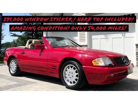 Imperial Red Mercedes-Benz SL 500 Roadster.  Click to enlarge.