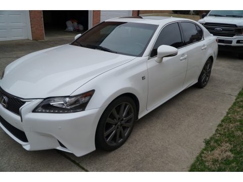 Starfire White Pearl Lexus GS 350 F Sport.  Click to enlarge.