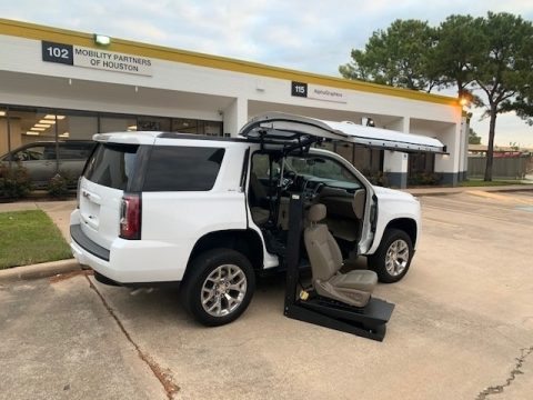 Summit White GMC Yukon SLT Wheelchair Accessible.  Click to enlarge.