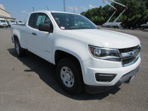 Summit White Chevrolet Colorado WT Extended Cab.  Click to enlarge.